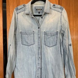 Express Denim Button Up